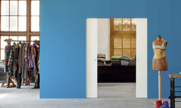 Eclisse Syntesis Line DF Schiebetürkasten ohne Zarge. Wandbündiges System zur Montage von Glas- & Holztürblättern
